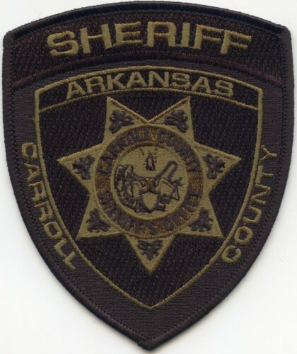 CARROLL COUNTY ARKANSAS subdued SHERIFF POLICE PATCH