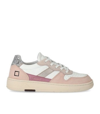 

Date Court 2.0 Vintage Calf White Pink Sneaker Woman, Белый, W381-C2-VC-WP