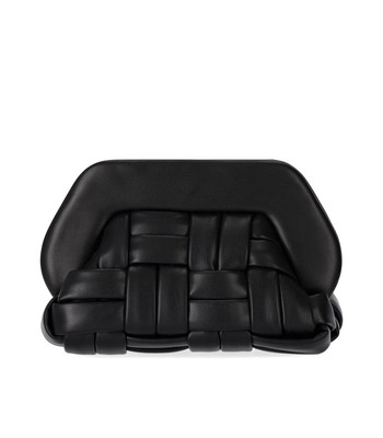 

Themoirè Tia Weaved Vegan Black Clutch Bag Woman, TMPS23TIN1