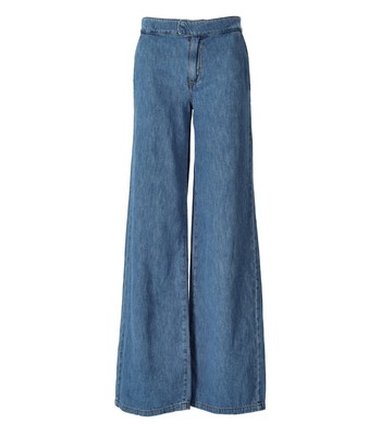 

Джинсы Twinset Medium Blue Wide Leg Jeans Woman, Синий, 231TP2212-01611