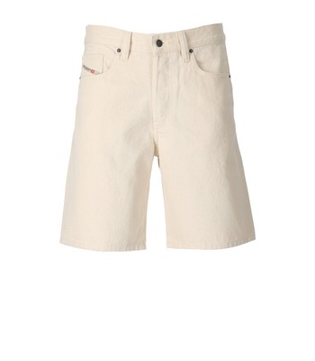 

Diesel Regular-short Кремовые джинсовые шорты-бермуды Мужские, Бежевый