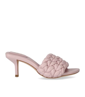 

Розовые туфли без задника Ash Rose на каблуке, Розовый, S23-ROSE04