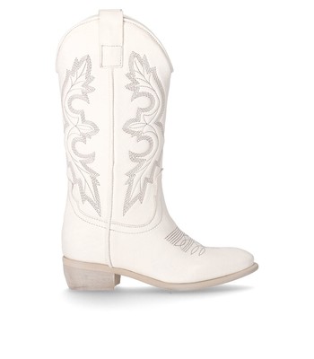 

Zoe Yvonne White Texan Boot Woman Женщина, Белый, YVONNE-W