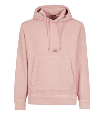 

Cp Company Хлопковая флисовая розовая толстовка с капюшоном для мужчин, Розовый