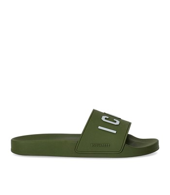 

Dsquared2 Be Icon Military Green Slide Man, Зеленый, FFM0023-17203516-8066