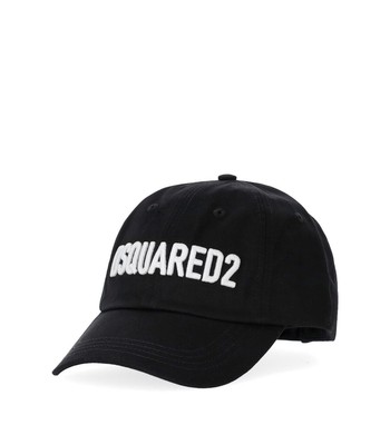 

Dsquared2 D2 Логотип Черно-Белая Бейсболка Мужчина, Черный, BCM0714-05C00002-M063
