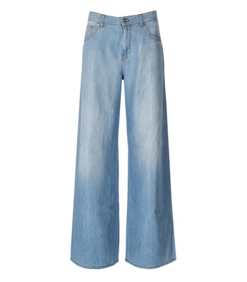 

Женские голубые широкие джинсы Blugirl, Light blue, RA3177D4826-78505