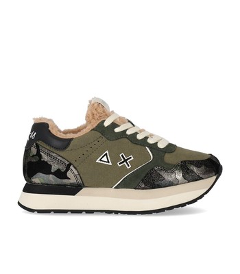 

Sun68 Kelly Teddy Olive Green Sneaker Женщина, Зеленый, Z42216-42