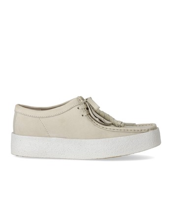 

Clarks Wallabee Cup Ivory Nubuck Мужские мокасины Мужские, Цвет слоновой кости, 26158153