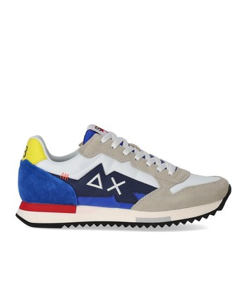 

Sun68 Niki Crazy Boy White Blue Sneaker Man, Белый, Z33124-01