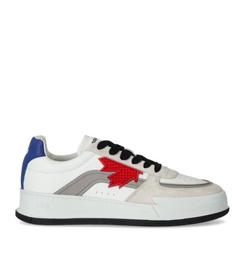 

Dsquared2 Canadian White Blue Sneaker Мужчина, Белый, SNM0246-01506236-M1476