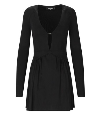 

Dsquared2 Icon Metal Cut Out Black Dress Woman Женщина, Черный