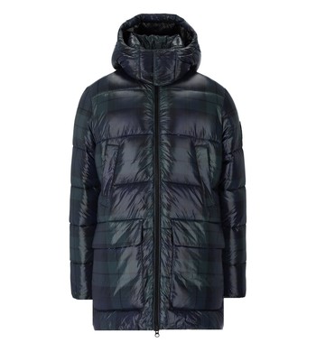 

Синий пуховик с капюшоном Save The Duck Lars Tartan для мужчин, D40292M-20554