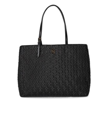 

Elisabetta Franchi Черная стеганая сумка для покупок Женская, BS16A36E2-110