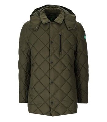 

Зеленый пуховик с капюшоном Save The Duck Uwe для мужчин, D40804M-50037
