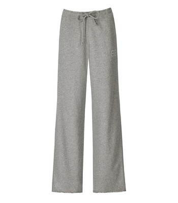 

Женские серые широкие спортивные штаны Ganni Isoli Mélange, Grey, T3564-921