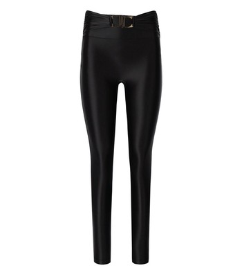 

Черные женские леггинсы из лайкры Elisabetta Franchi, Черный, PA04937E2-110