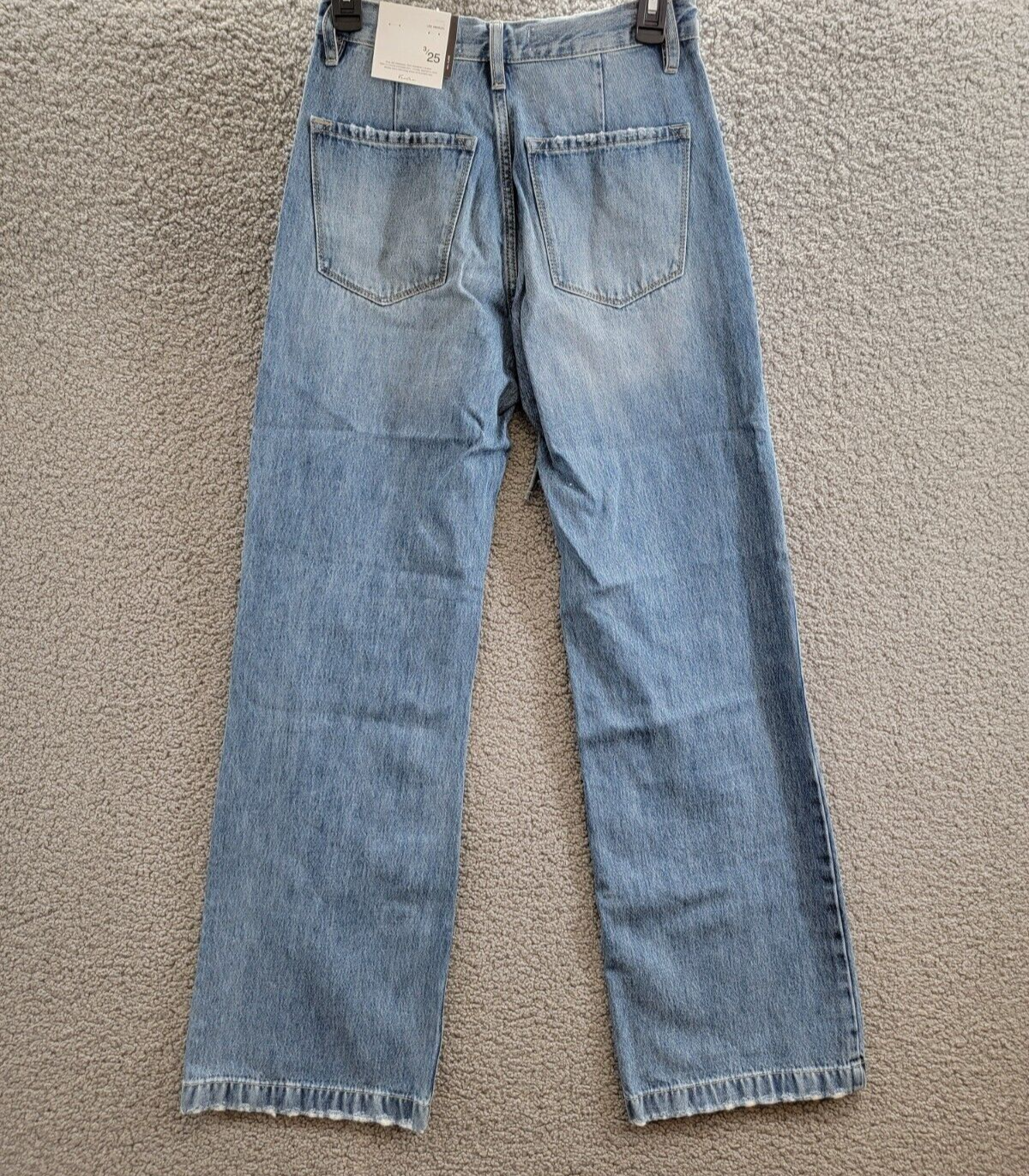 KanCan Hilo Ultra High Rise 90's Flare Jeans Women's 3/25 Medium Blue Button Zip - Picture 12 of 18