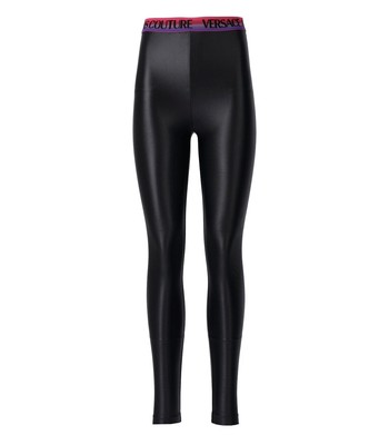 

Versace Jeans Couture Черные блестящие леггинсы Женщина, Черный, 74HAC101-J0062-899