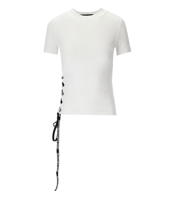 

Versace Jeans Couture Белая футболка со шнуровкой Женщина, Белый