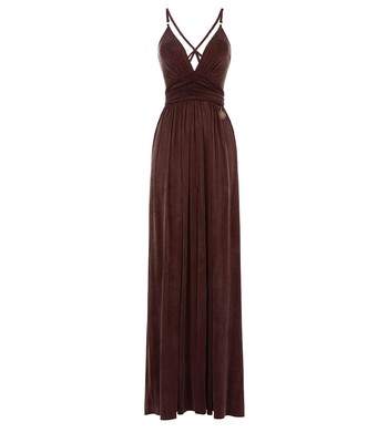 

Elisabetta Franchi Red Carpet Brown Dress Woman, Коричневый
