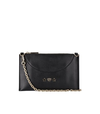 

Chiara Ferragni Golde Eye Star Black Clutch Bag Woman, 74SB4BGX-ZS517-899