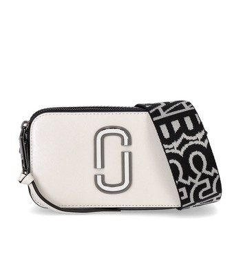 

Marc Jacobs The Bi-color Snapshot White Black Crossbody Bag Woman Женщина, 2P3HCR005H01-005