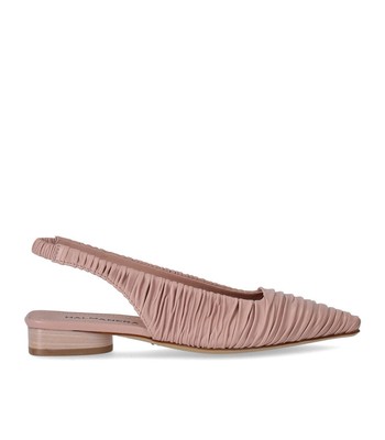 Halmanera Fold Powder Pink Ballet Flat Shoe Woman