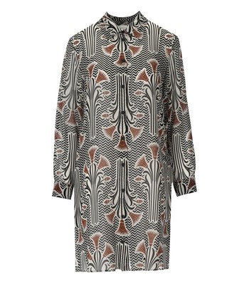 

Max Mara Beachwear Nyssa White Black Shirt Dress Woman, Черный