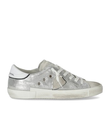 

Женские кроссовки Philippe Model Prsx Low Metal Silver, Серебряный, PRLD-MM03