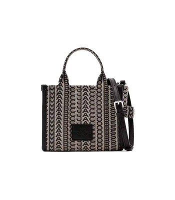 

Marc Jacobs The Monogram Mini Tote Beige Black Bag Woman, H021M06RE22-261