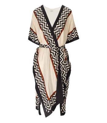 

Max Mara Beachwear Estremo Ivory Kimono Woman, Цвет слоновой кости