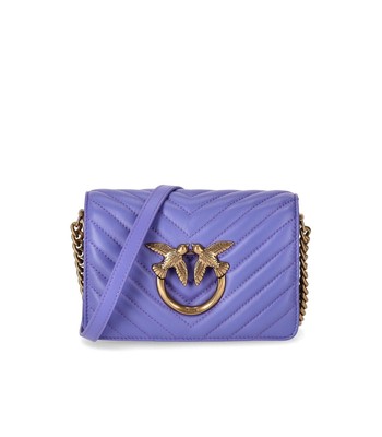 

Пурпурная сумка через плечо Pinko Love Click Mini Chevron для женщин, 100067-A0GK-W25Q
