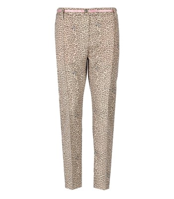 

Брюки-сигареты с леопардовым принтом Blugirl Woman, Бежевый, RA3133T3405-Q9101