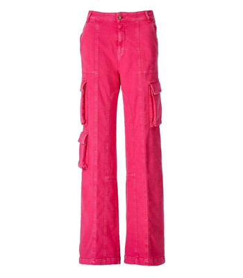 

Versace Jeans Couture Фуксия Широкие джинсы-карго Женский, Fucsia, 74HAA107-EW002M18-406