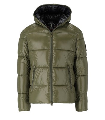 

Зеленый пуховик с капюшоном Save The Duck Edgard Мужчина, D31280M-50037