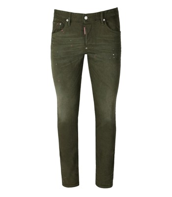 

Мужские зеленые джинсы Dsquared2 Skater, Зеленый, S74LB1356-S30733-697
