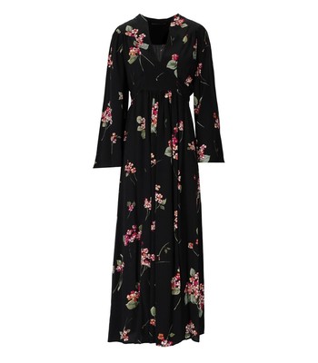 

Twinset Bouquet Black Long Dress Woman, Черный