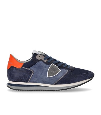 

Мужские кроссовки Philippe Model Trpx Low Denim сине-оранжевые, Синий, TZLU-DX02