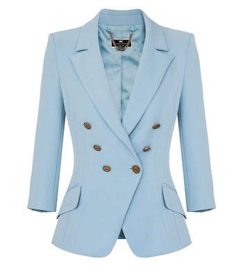 

Elisabetta Franchi Sugar Paper двубортный блейзер женщина, Light blue, GI04531E2-016