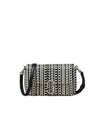 Marc Jacobs The Monogram J Marc Mini Black White Bag Woman