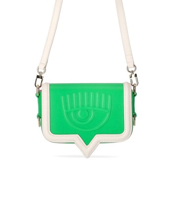 

Маленькая Зеленая Сумка Через Плечо Chiara Ferragni Eyelike Frame Женщина, 74SB4BA2-ZS729-144