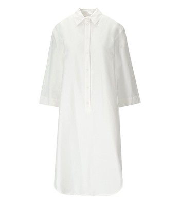 

Max Mara Beachwear Uncino White Shirt Dress Женщина, Белый