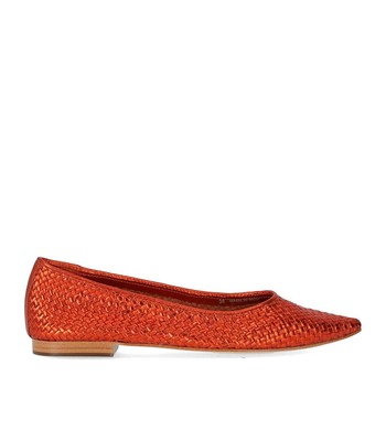 Strategia Liya Orange Ballet Flat Shoe Woman