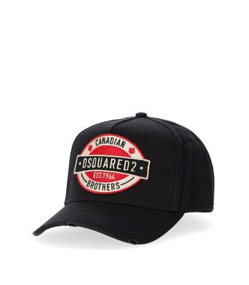 

Dsquared2 D2 Patch Black Red Бейсболка Мужчина, Черный, BCM0621-05C00001-2124