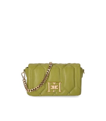 

Женская сумка через плечо Elisabetta Franchi Puffy Olive Oil, BS34A37E2-B14