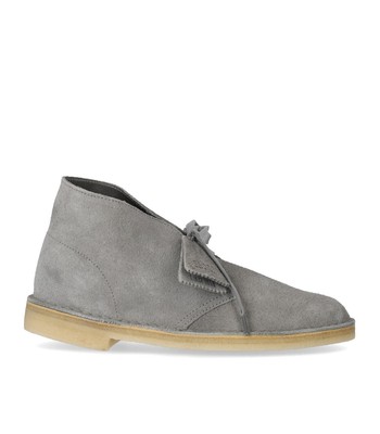 

Серые замшевые ботинки дезерты Clarks Мужские, Grey, 26169941