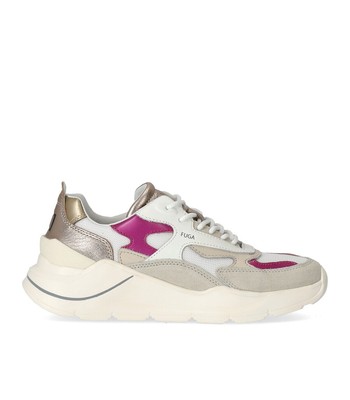 

Date Fuga Dragon White Fuchsia Sneaker Woman, Белый, W381-FG-DR-WF