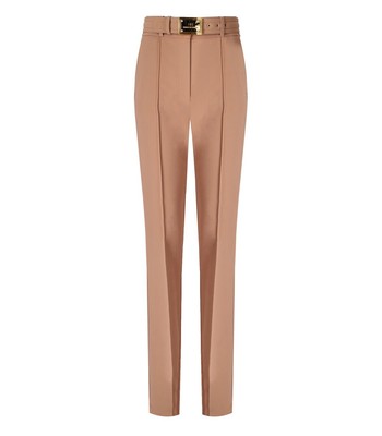 

Elisabetta Franchi Обнаженные Брюки с Поясом Женщина, Бежевый, PA01736E2-283