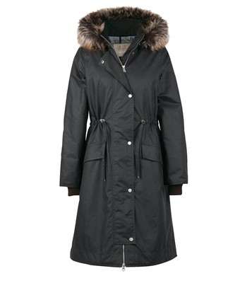 

Зеленая парка для женщин Barbour Lorelie Wax Sage, Зеленый, LWX1258-SG51
